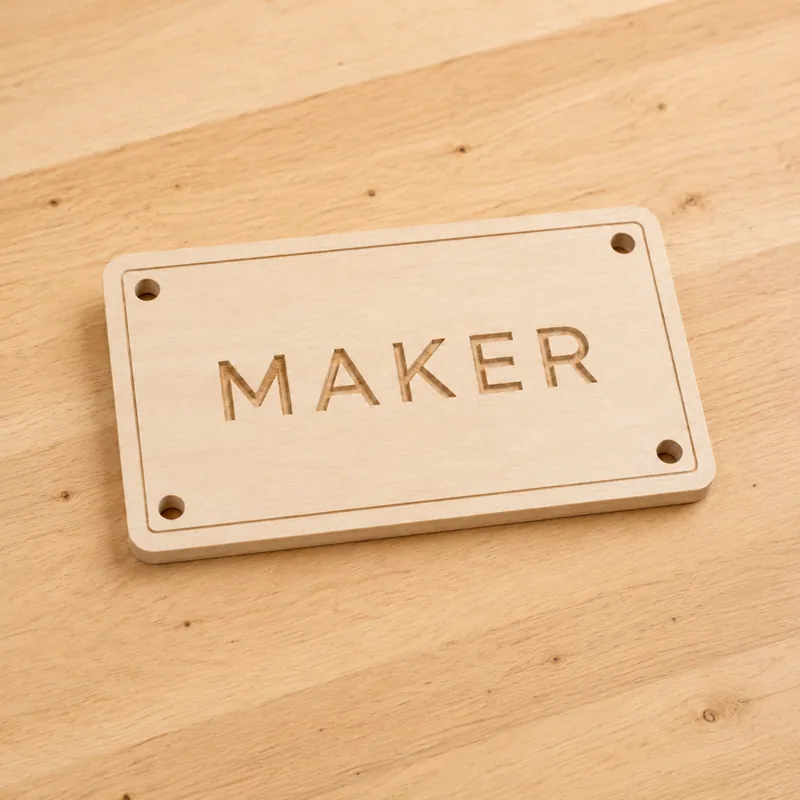 Custom nameplate engraving simulation