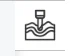 Generate icon: a cutter above a wavy surface
